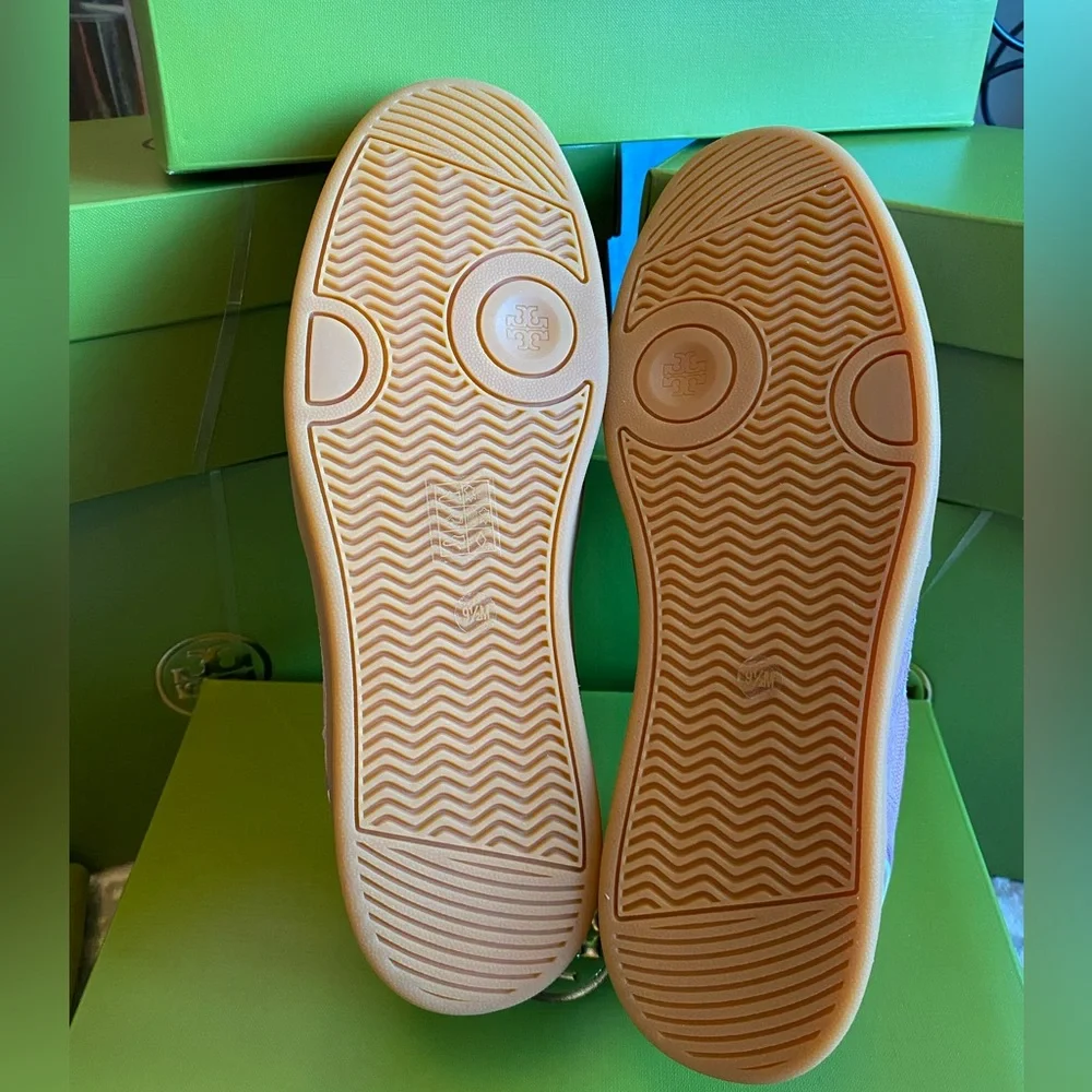 Tory Burch Clover Court Nylon/ Suede Sneakers